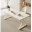 Bureau de luxe luxueux en pierre frittée de style crème-1639417486
