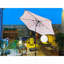 Parasol 9 pi avec rouge clair et rayures-2077437507