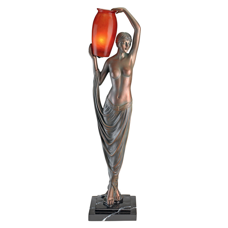 Goddess of Light Art Deco Table Lamp
