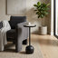 Table d'appoint moderne en métal avec plateau rond Rhapsody