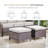 7-9 Person Outdoor Wicker Patio Conversation Set With Swivel Chairs And Coffee Table-184444590-184444584