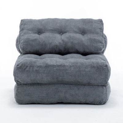Folding Sofa Bed, Convertible Sleeper Chair With Pillow Foldable Mattress With Back Support, Portable Fold Out Chair Bed Comfy Floor Sofa Lounge