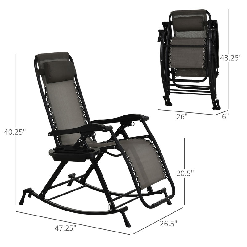 Chaise berçante en acier Sweyn, Vert