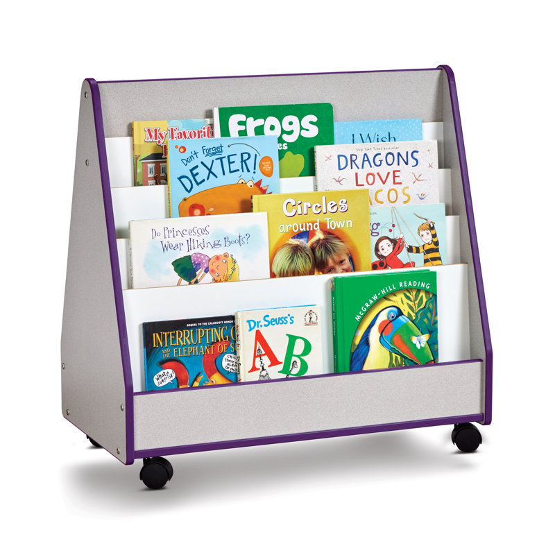 Présentoirs à double face Rainbow Accents®, Sans roulettes, Mauve