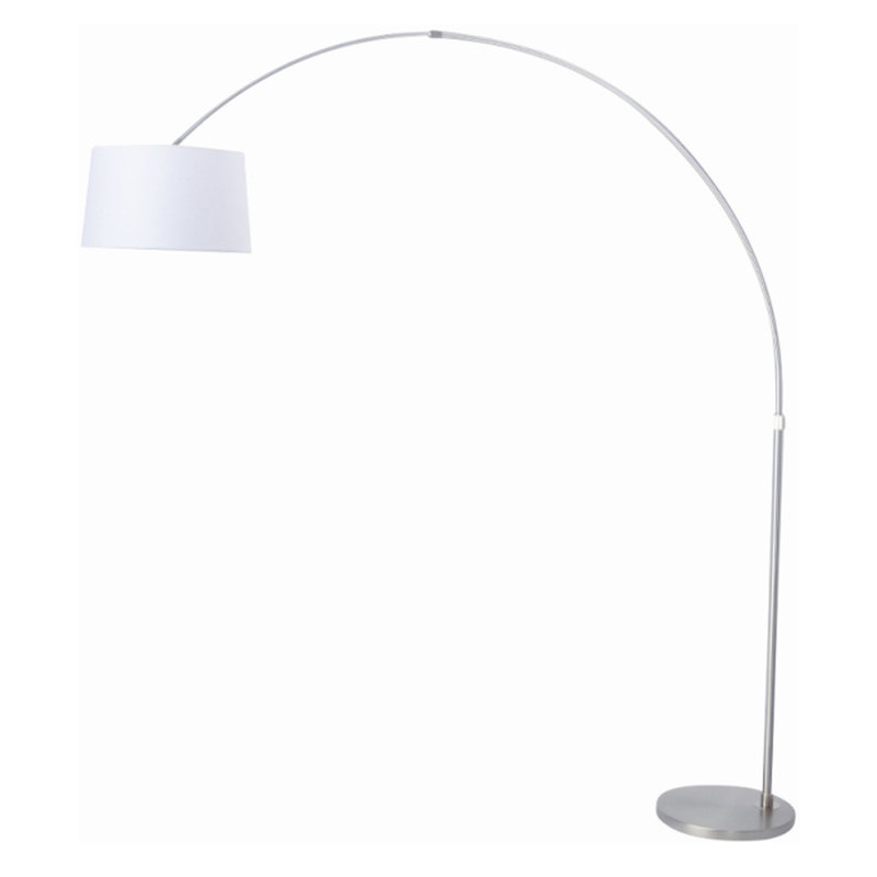 Sakamoto 208cm Arched Floor Lamp, Grey