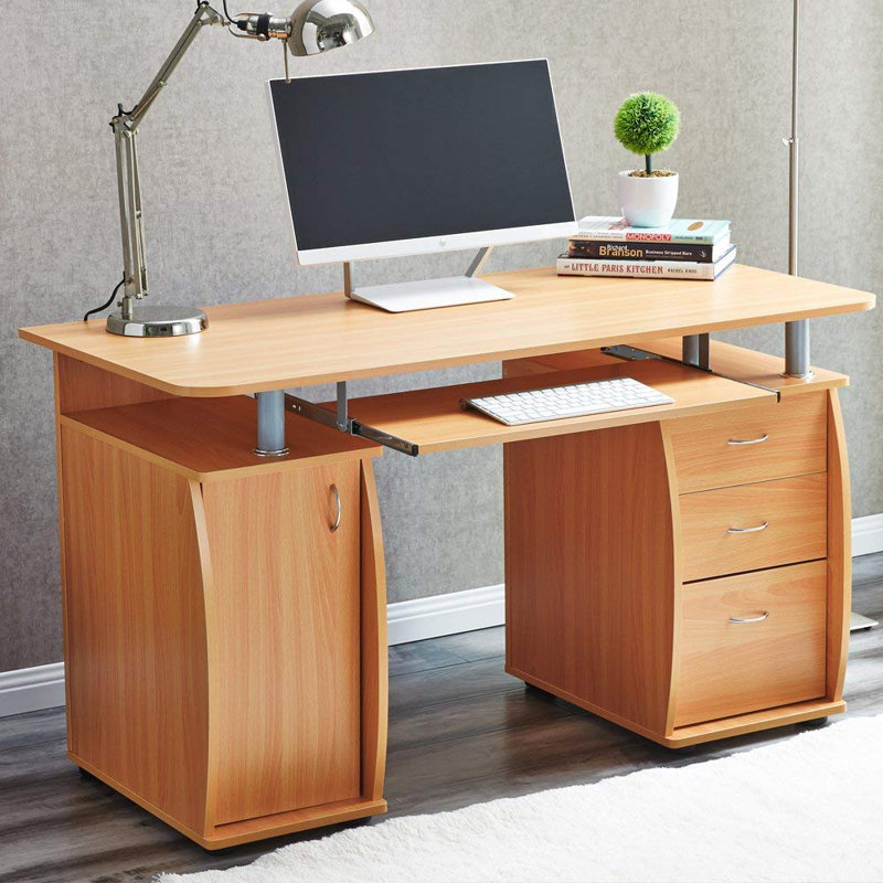Asmahan Computer Desk, Brown
