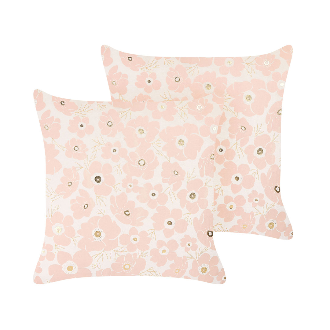 Creedan Triteleia Floral Square Scatter Cushion mit Füllung