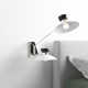Viera 2 Light Glass Steel Dimmable Plug-in Swing Arm Sconce