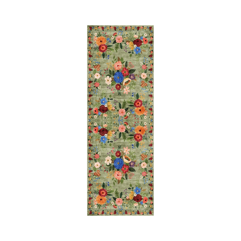 Floral 60cm X 180cm Area Rug