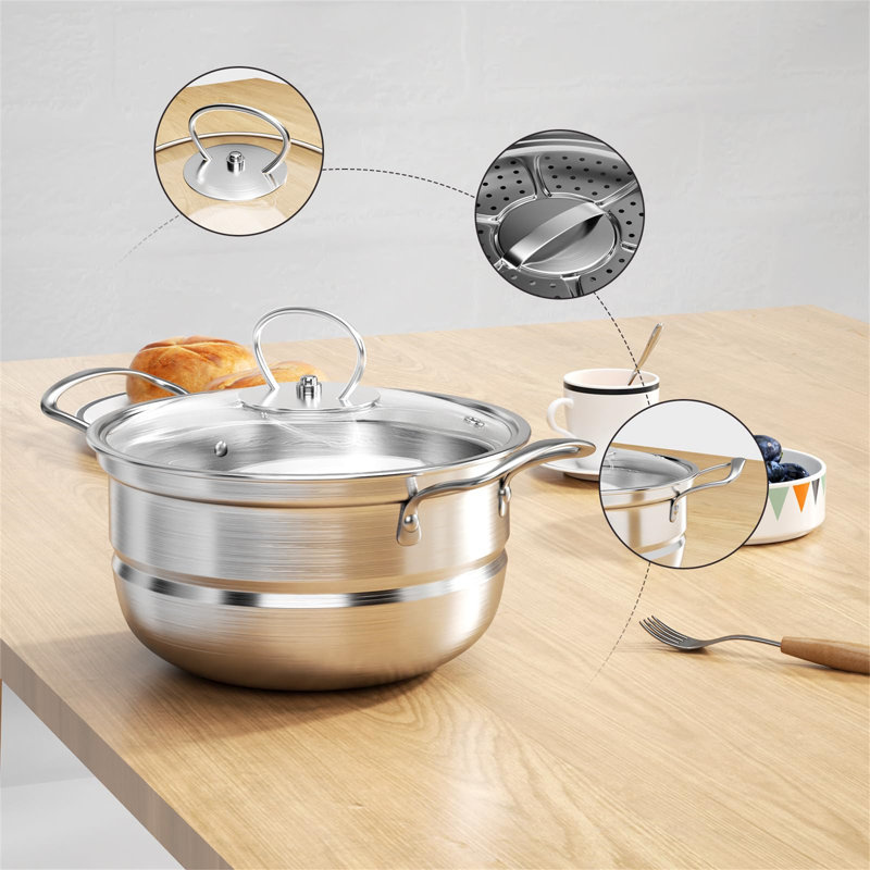 12 - Piece Stainless Steel Cookware Set