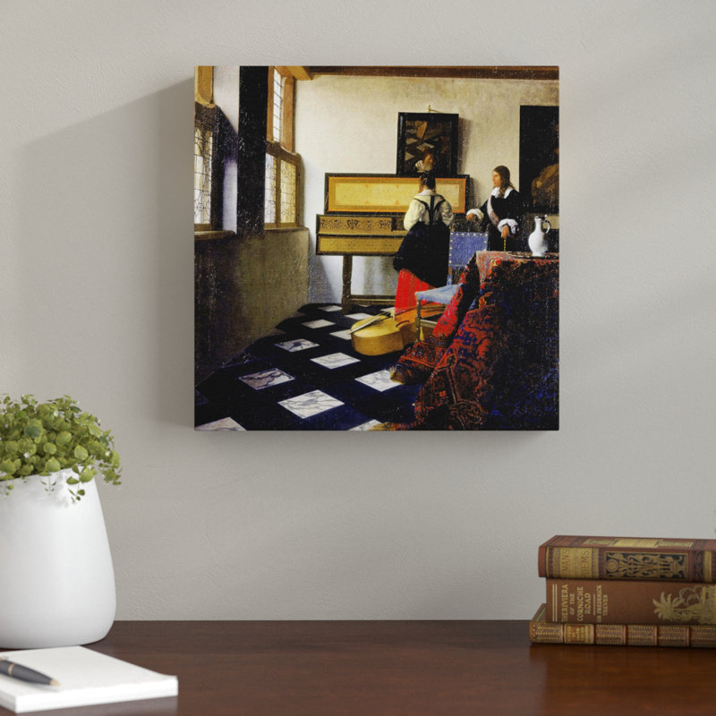 Johannes Vermeer - Wrapped Canvas Painting, 50cm H x 50cm W