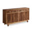 Buffet de rangement en bois d'orme de style rétro