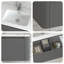 Meuble-lavabo flottant mural moderne 30 po avec lavabo intégré et tiroir à fermeture en douceur - rangement de salle de bain peu encombrant-2053518747