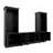 128.2" W Wall Unit Entertainment Center TV Stand With Bookshelves For Tvs Up To 80",-695355142