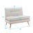 Kishonna 45'' Faux Leather Loveseat-973176396