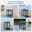 16 Inch Round Outdoor Side Table Adirondack Plastic/Resin Patio Side Table Weather Resistant End Table with Storage Shelf （Set of 2）-1624185076