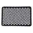 Outdoor Front Door Mat Harold Railing Rubber Rug - 24x16 Inches, Black