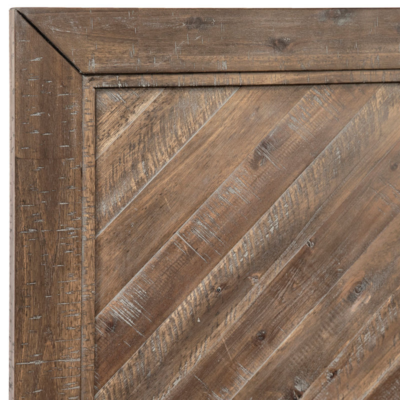 Holbrook Acacia and Iron Panel Bed