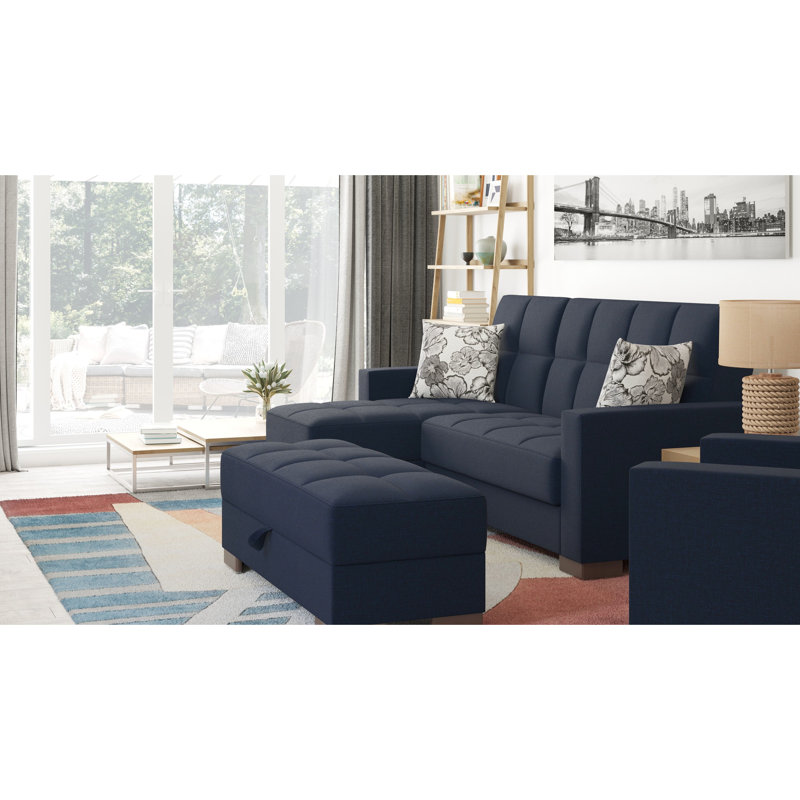 Bleu foncé avec option de rangement polyvalente et amplement de confort pour divers articles
