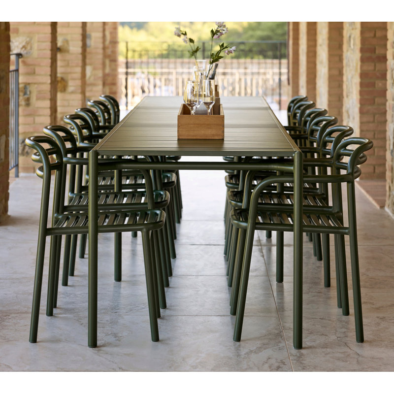 Bliss Armchair, Stackable, Dark Green