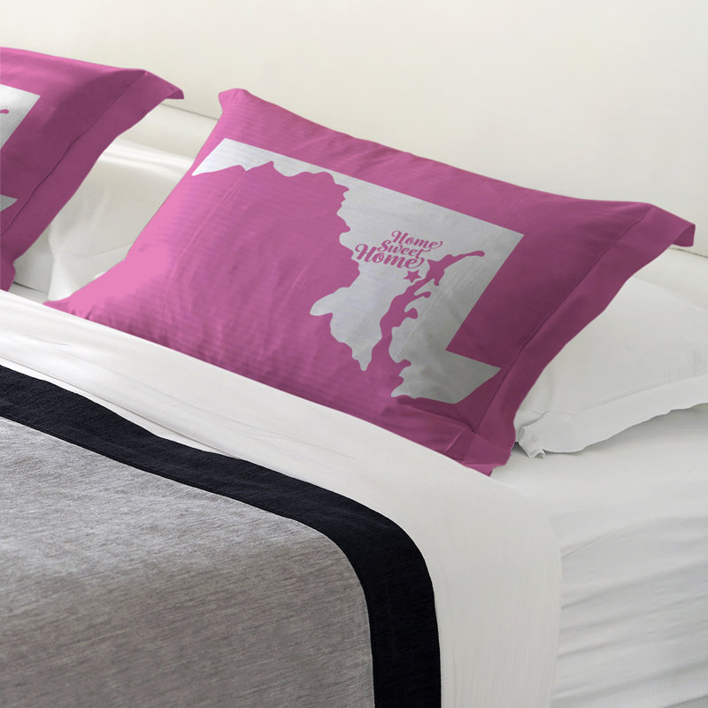 Polyester Sham Set, Standard/Twin, Microfiber, Pink