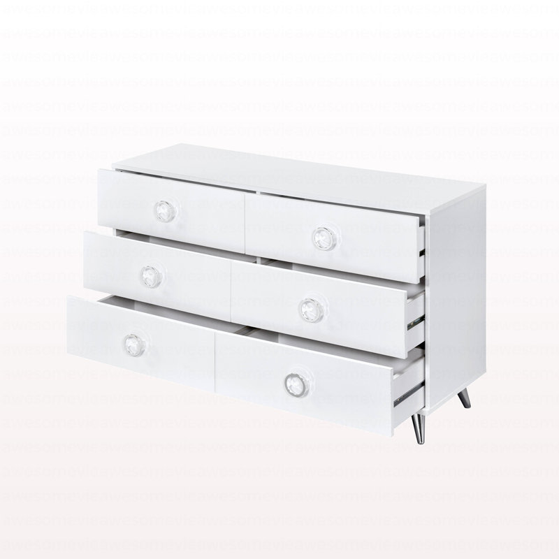 Commode moderne à finition blanche