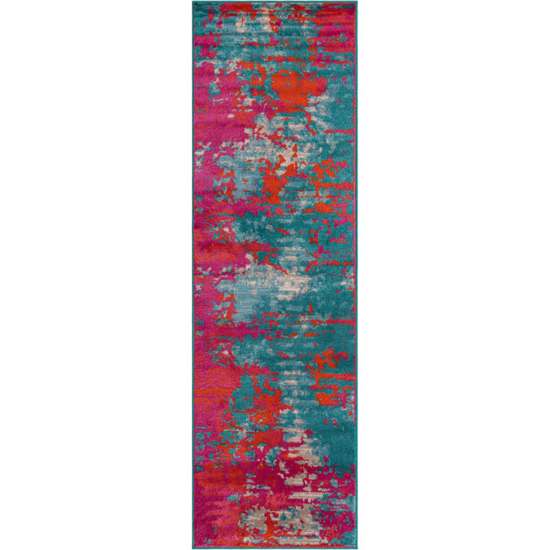 Abstract Indoor Rug, Runner 2'11" x 10'