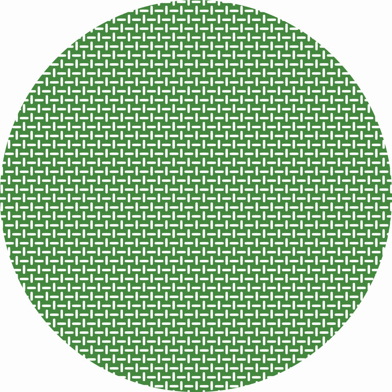 Chenille Geometric Indoor Rug, Round 5'