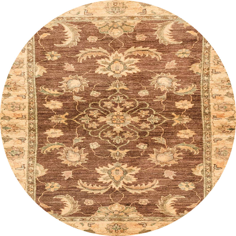 Tapis abstrait moderne 3995, Rond 7 pi