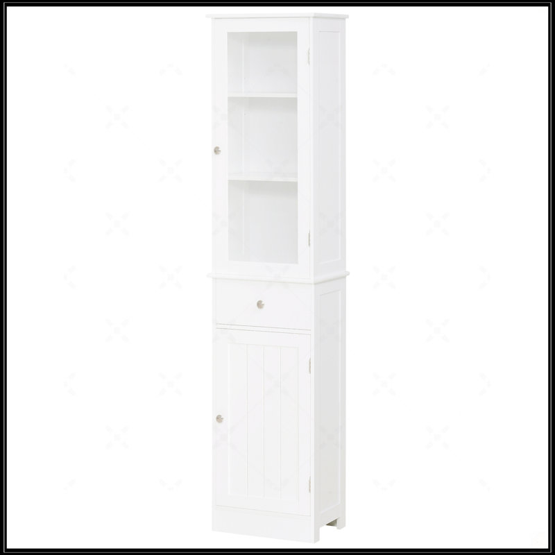 Kleankin Slim Bathroom Storage Cabinet