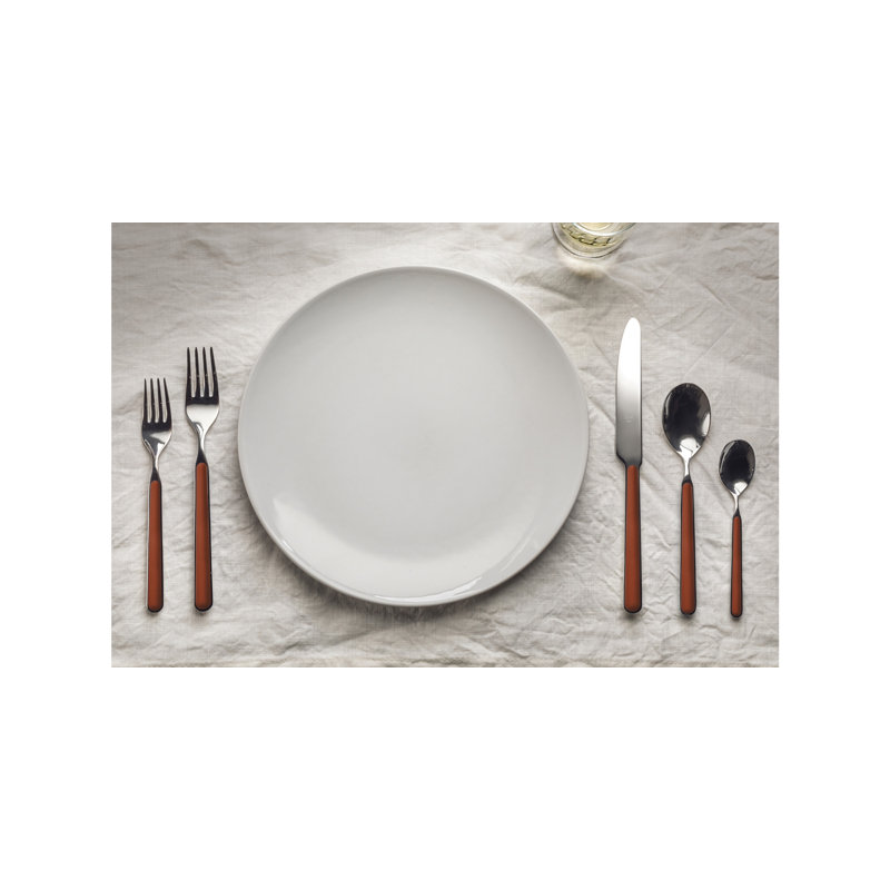 Fantasia Flatware Set - 36 Pieces - Rust, Rust
