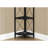 Bookshelf, Bookcase, Etagere, Corner, 4 Tier, 60"H, Office, Bedroom, Black Marble Look Laminate, Black Metal, Contemporary, Modern-885130682
