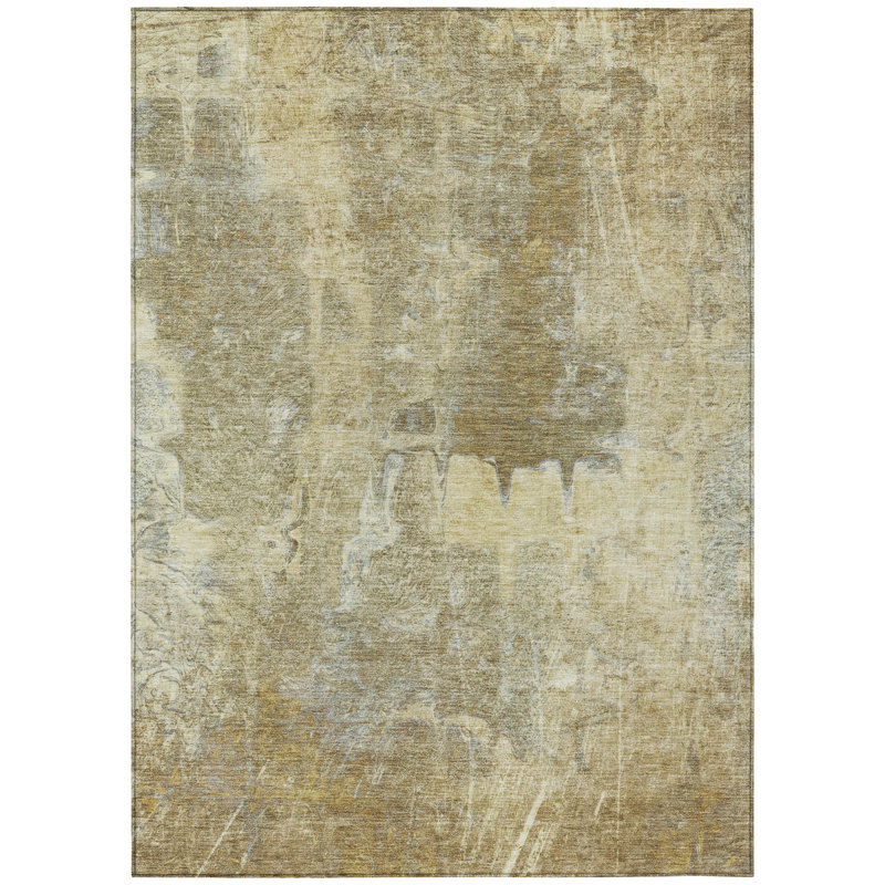 Machine Washable Indoor/Outdoor Kadyn ACN2226 Abstract Rug, Rectangle 10' x 14'