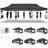 10×30 FT Pop Up Heavy Duty Party Tent with Walls Canopy Commercial Tent with Metal Frame-98638074