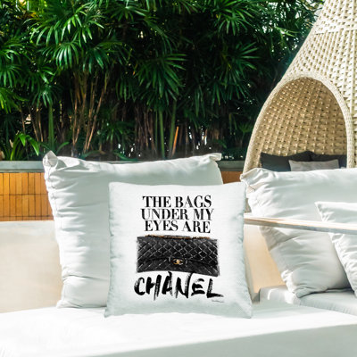 Oreiller Stupell Industries Eye Sacs Are Designer Fun Glam par Amanda Greenwood