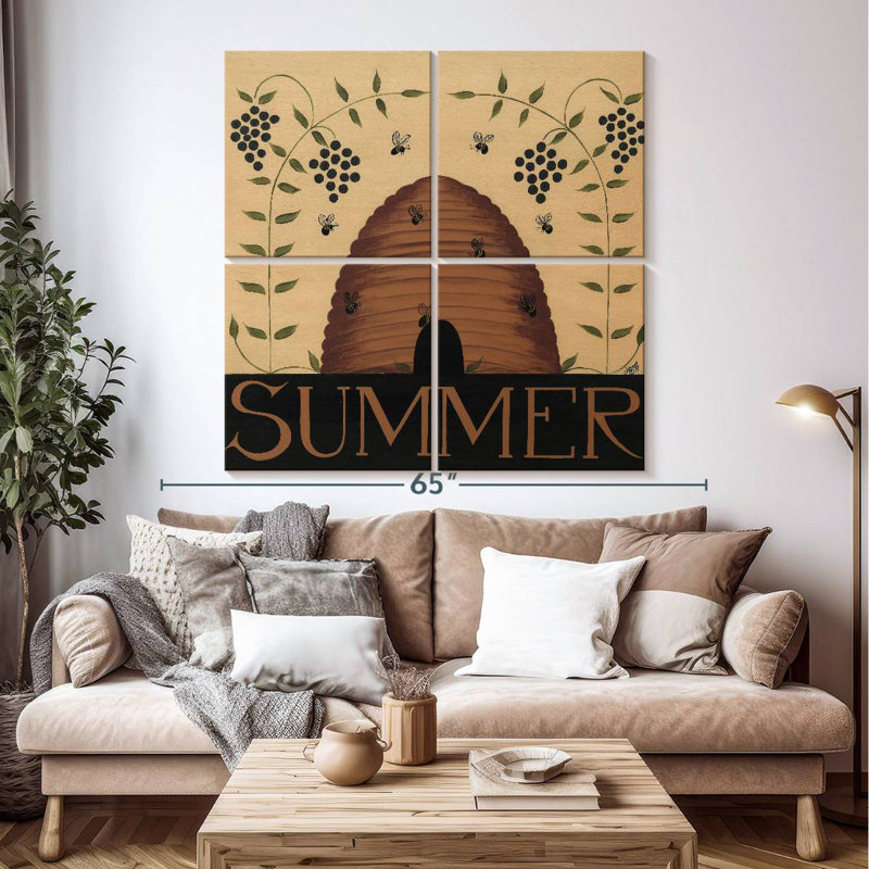 Brampt Summer Bees, 50" H x 50" W