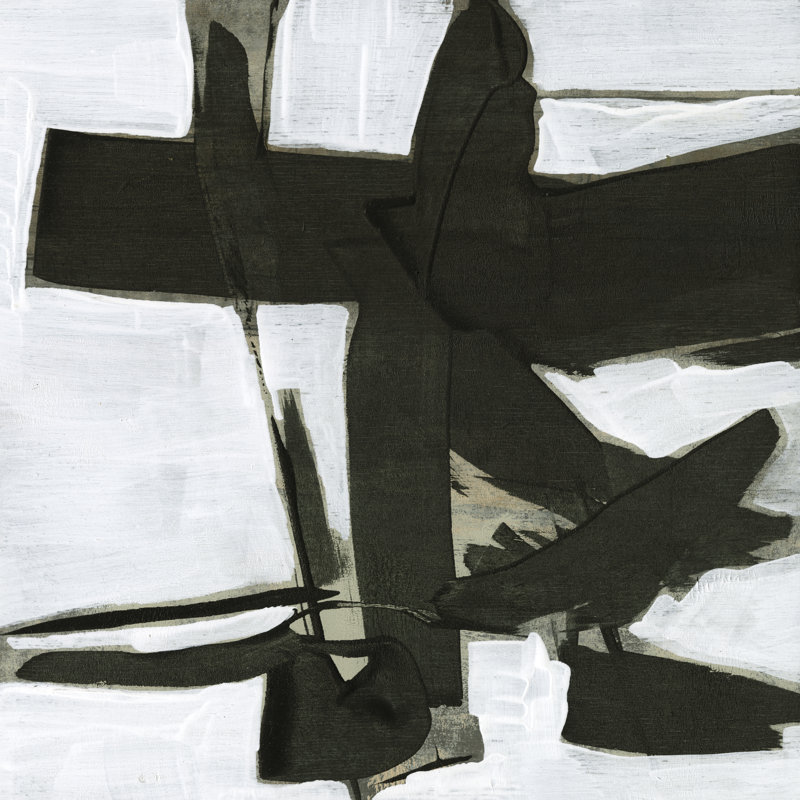 " Ode An Kline III " by Jennifer Goldberger Painting Print, 12" H x 12" W