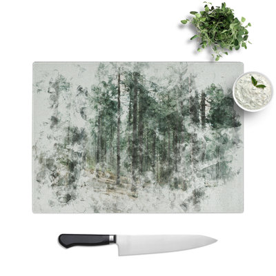 Conifer Tree Forest Vol.2 Watercolour Chopping Board
