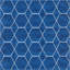 Tapis bleu marine à motif géométrique Debrodie-1357899185