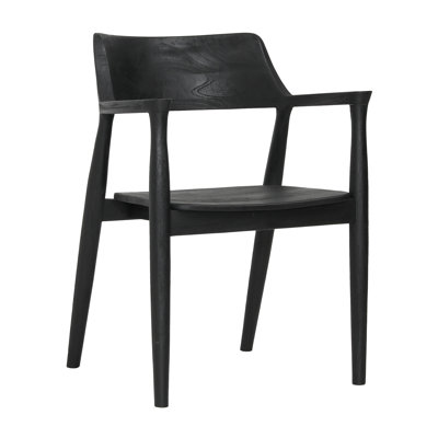 Stafford Teak Dining Chair, Black