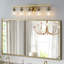 Éclairage pour salle de bain 31 lumières à 5 lumières avec abat-jour en verre transparent 31 po, applique murale moderne en fer pour miroir, idéale pour la salle de bain et la coiffeuse (sans ampoules)-1816706979-1816707005-1816707007