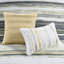 6 pièces de courtepointe imprimée en jaune, double / grand, motif à rayures aquarelles, confortable sommeil jaune double / grand avec pièces, thème, literie en microfibre élégante-121162038-121162037