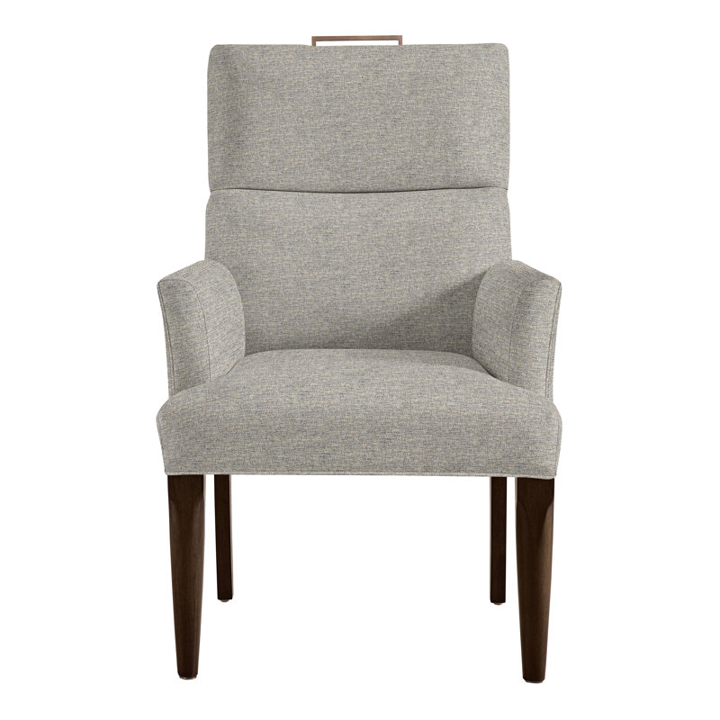 Thom Filicia Home Fabric Tight Back Arm Chair, Impala Storm, Havana