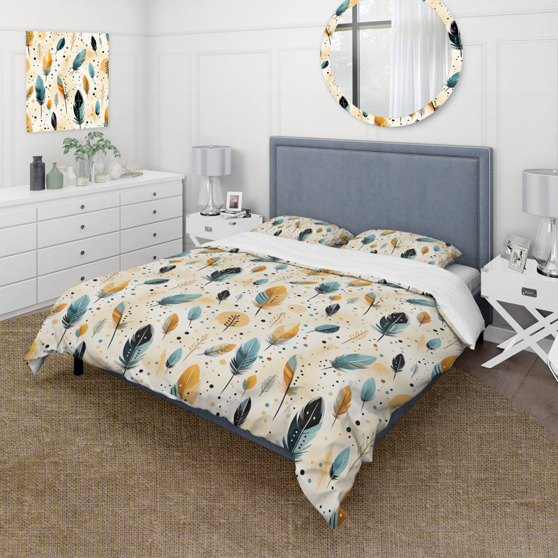 Ensemble de housse de couette beige en microfibre Nomadic, Housse de couette pour très grand lit et 2 très