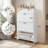 3 Shoe Storage Flip Drawers And 2 Small Drawers Shoe Cabinet White