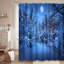 Rideau de douche Moonlit Winter Snow Forest avec 12 crochets-1871040546