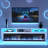 Fireplace TV Stand for TVs Up to 65" with 52" Electric Fireplace, TV Console for The Living Room, LED Light Entertainment Center, Storage Cabinet, Media Console Table-876861062-876861060