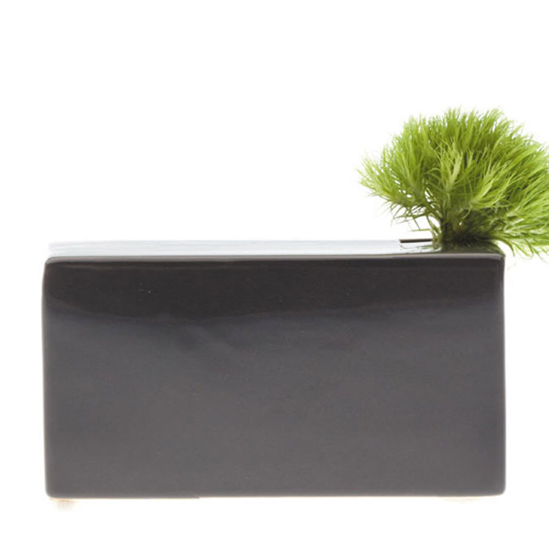 Ceramic Table Vase, Charcoal, Large