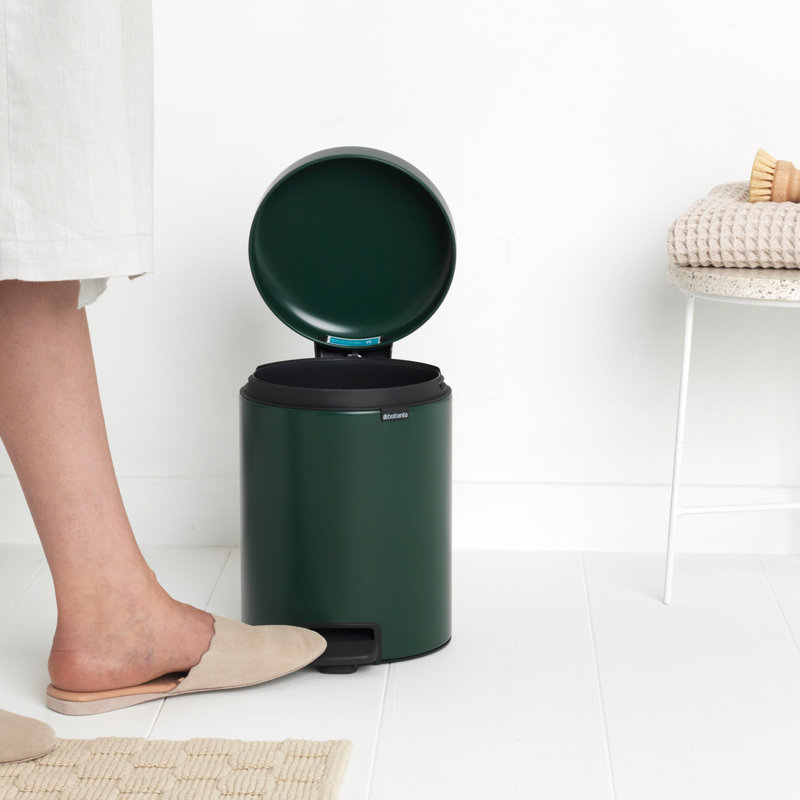 Brabantia NewIcon 5L Soft Closing Pedal Bin, Green
