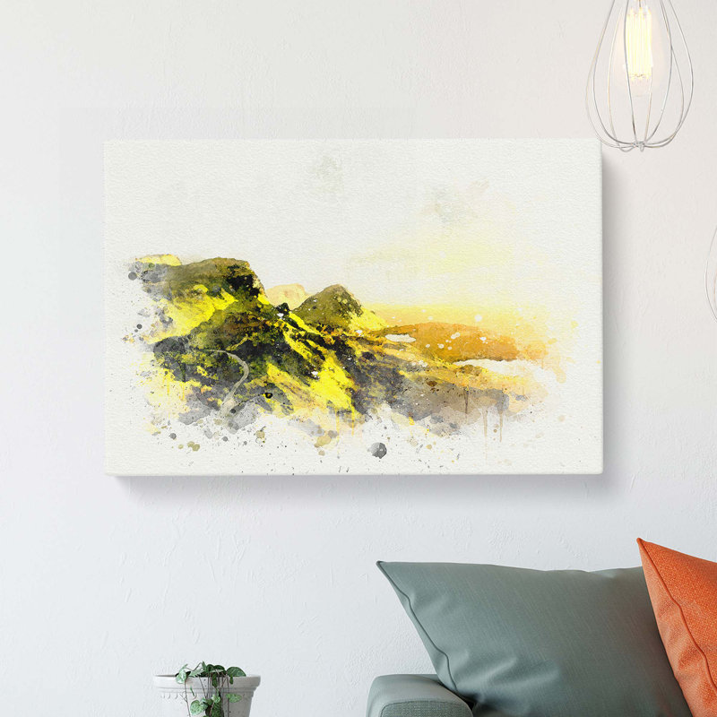 Road Through The Isle Of Skye In Scotland - Wrapped Canvas, 35cm H x 50cm W x 3cm D